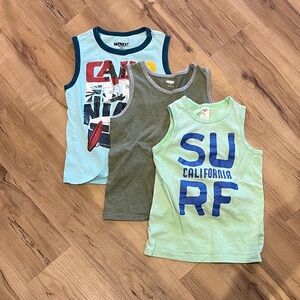 3 Boys Graphic Tank Tops – Size 5 & 6X